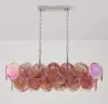 Lustre de Vidro Murano Transfronteiriço Francês Retrô de Alto Padrão para Sala de Jantar Luz de Luxo Leve Luminárias de Arte para Quarto