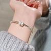 Pulsera de Lazo Floral para Mujer, Sólida, Linda, Diseño de Nicho, Gama Alta, Pulsera Versátil, Regalo de San Valentín