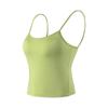 Camisola Secreta Naranja Grande Estilo Celebridad Chaleco Interior con Almohadilla en el Pecho Venta al por Mayor de Fábrica Chaleco Exterior Primavera y Verano 2024 para Mujer