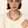 Estilo nicho, moderno, collar de alta gama, versátil para el uso diario y para ir al trabajo, cadena de suéter elegante, lujo ligero, cadena de cuentas vintage