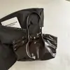 Bolsa de ombro casual estilo coreano, alta qualidade, moderna, grande capacidade, plissada, retrô, novidade 2026, adequada para trabalho e deslocamento