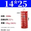 Padrão Japonês Vermelho 65Mn Mola para Moldes Padrão Japonês Retangular Compressão Forte Mola de Compressão de Fio Plano Tm Spring Swm Carga Média