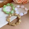 Pulsera de Flor de Resina con Cuentas: Lujoso y Sofisticado, Versátil y Elegante, Diseño Único, Joyería al por Mayor