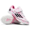 Zapatos de fútbol de caña alta transfronterizos para niños y niñas, tacos TF para adultos, zapatos deportivos profesionales transpirables antideslizantes con tacos largos