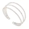 Moda y Personalidad Popular Fotografía Callejera Europea y Americana Cadena de Garras Full Diamond Hueca Pulsera para Mujer Pulsera Multicapa Hecha a Mano B251