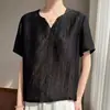 Nuevo Top Delgado de Punto Fino para Mujer, Manga Corta, Cuello en V, Color Sólido, Holgado, Satén de Acetato, Primavera/Verano 2026
