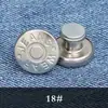 Botón de Jeans Metálico Redondo de Palanca para Pantalones de Mujer, Sin Coser, Sin Clavo, Accesorios de Sujetador para Ajuste de Cintura