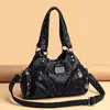 Bolsa de Motocicleta de Cuero Suave Retro Transfronteriza Nueva Bolso Cruzado de Hombro de Moda Europea y Americana Stock Calidad Amazon Bolso para Mujer