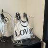 Bolsa Grande de Ombro, Bolsa Feminina Estilosa, Nova Bolsa Tote Versátil de Grande Capacidade Tendência Outono e Inverno 2026, Bolsa Transparente