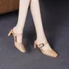 Nuevas Mules de Verano 2026 con Punta Cerrada para Mujer, Zapatos de Mujer Elegantes y Modernos para Usar Afuera, Combinados con Faldas, Tacones Altos Gruesos