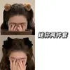 Pinza de Agarre Pequeña con Flequillo Lateral Estampado de Leopardo Pinza para el Cabello con Lazo para Mujer 2025 Nuevo Pinza de Cabeza de Princesa de Gama Alta Otoño e Invierno
