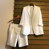 Conjunto de Roupa da Moda com Calça Reta de Comprimento Médio para Mulheres, Estilo Europeu, Novo Conjunto de Primavera/Verão