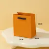 Bolso de Mano de Color Puro de Aspecto Elegante, Bolsa Creativa para Empaquetar Regalos, Bolsa de Compras para Ropa, Bolsa de Regalo Engrosada