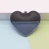 Llavero de Bolso para Coche con Forma de Corazón Bicolor de Cuero PU para el Día de San Valentín, Colgante DIY para Bolsos y Ropa