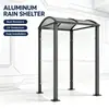 Toldo impermeable para exterior hecho de aleación de aluminio para patio terraza con techo transparente translúcido, toldo a medida para villa