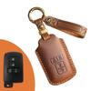Nuevo juego de llaves retro adecuado para autos Toyota antiguos, bolso de protección de llaves de cuero hecho a mano puro con hebilla