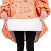 Lazer em Casa Europeu e Americano tamanho plus size Manta Preguiçosa Quente com Capuz Personalizada Flange Lã de Cordeiro Camisola com Forro Duplo de Fleece Transfronteiriço