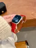 Pulseira de Relógio com Fivela Magnética Saturno Padrão Crocodilo Adequada para Apple Watch iWatch 11ª Geração 10/987Ultra/Se