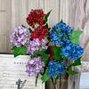 Ramo Artificial de Bola de Nieve de 3 Cabezas Simuladas Flor de Seda Artificial Flor de Plástico Artificial de Alta Gama Decoración para Sala de Estar Flor para Boda Producto Terminado