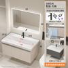 Chaozhou Cerâmica Banheiro Doméstico Alumínio Favo de Mel Armário de Banheiro Cerâmica All-in-One Bacia Mesa de Lavagem Mesa de Lavagem de Vaso Sanitário