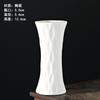 Fábrica direta simples queima vaso cerâmica atacado fosco branco inserção flor seca pintura pequeno vaso barraca fornecimento