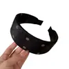Diadema de Tela de Lunares Grandes Estilo Coreano con Ala Ancha, Elegante Diadema Alta para Uso Diario, Pasador, Lazo para el Cabello, Accesorio para el Cabello
