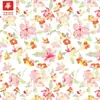 Tecido de Algodão Estampado com 60 Fios, Design Fresco e Floral, Adequado para Vestidos, Camisas e Bolsas de Mulheres e Crianças, em Estoque