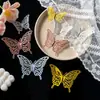 Pegatinas de Pared de Mariposa Estéreo 3D Decorativas de Alta Gama Autoadhesivas para Decoración del Hogar Boda Pegatinas de Fondo Papel Tapiz DIY