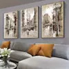 Mural de Fondo para Sofá de Sala de Estar Pared Minimalista Moderna Restaurante Pintura Colgante Tríptico Pintura Decorativa
