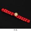 Botones de Disco Estilo Chino Lámina Dorada Satinada Trenza de Cuentas de Jade Botones Tejidos a Mano Accesorio Decorativo Retro Hanfu Cheongsam