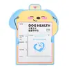 Set de Pegatinas para Refrigerador de Cuidado de Mascotas para Gatos y Perros, Tarjeta de Registro Universal de Vacunas y Medicamentos Desparasitantes, Planificador de Horario de Chequeo de 30 Días