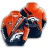 Sudadera con Capucha de Fútbol NFL Nueva Transfronteriza Estampado Digital 3D Talla Europea Pantalones Deportivos para Hombre Camisa de Pareja con Capucha