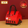 Bolsa Térmica para Entrega de Pizza, Bolsa Desechable de Papel de Aluminio con Empaque Especial, para Hornear Pastel, Té de Leche, Bolsa Tote para Barbacoa, Personalizada