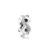 Pandora cobre blanco plateado cuentas de Magnolia Corona hielo giro hebilla fija cuerda cuentas accesorios DIY