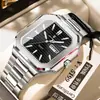 Poedagar/Marca Suiza 672 Calendario Doble Reloj para Hombre Resistente al Agua Luminoso de Lujo Reloj de Cuarzo