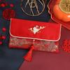 Bordado Brocado Artesanato Vintage Novo Estilo Chinês Envelopes Vermelhos Presentes de Casamento Envelopes de Presente Presentes de Bênção de Bebê Atacado