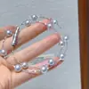 Accesorios DIY, cuentas de sésamo de plata de ley S925, cuentas espaciadoras, collar de cielo estrellado con perlas, pulsera, materiales para abalorios para manualidades hechas a mano