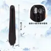 Peruca de traje antigo Hanfu rabo de cavalo presilha de garra rabo de cavalo alto cabelo liso comprido unissex estilo antigo penteado de cavaleiro acessórios de cabelo