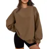 Moletom Esportivo Solto com Gola Redonda para Primavera, Outono e Inverno para Homens e Mulheres, Moletons, Moletons Pulôver, Tops Casuais de Manga Longa