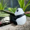 Ornamento de Panda Lindo Pescando para Dropshipping Muñeca de Jardinería Micro Paisajismo Regalo Decoración de Planta en Maceta de Resina