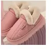 Zapatillas de Algodón Impermeables Simples Lidani para Mujer Otoño/Invierno Nuevo Estilo de Interior para el Hogar Cálidas Cómodas Zapatos de Cuero y Algodón para Hombre Uso Exterior Venta al por Mayor