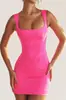 Estilo Socialite Francês Vestido Preto Pequeno Halterneck de Alta Qualidade Sexy Gola de Ombro a Ombro Cintura Fina Sem Costas Vestido Curto para Mulheres