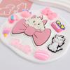Gato Mary Gato Blanco Dibujos Animados Accesorios DIY Vaso para Agua Funda para Teléfono Móvil Pantuflas Decorativas Funda para IPAD Pegatinas Hechas a Mano