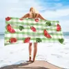Nueva Toalla de Baño de Felpa de un Solo Lado con Diseño de Limón Americano para Día de la Independencia 2023, Para Natación y Uso en la Playa para Adultos