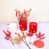 Cubo de Año Nuevo, decoración del hogar, fruta de la fortuna, abanico dorado, hoja, inauguración de la casa, sala de estar, cubo de abrazo de fruta roja, decoración de centro comercial, venta al por mayor