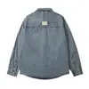 Moda retro americana Abrigo de mezclilla diseño primavera 2024 simple cómodo azul en stock algodón único versión coreana