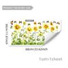 M18886 Novo Girassol Borboleta Flor Grama Adesivo de Parede Mural Autoadesivo Banheiro Vaso Sanitário Decoração de Parede Adesivo