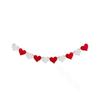 [Se Puede Etiquetar] Decoración de Banderines de Corazón para el Día de San Valentín Banderines de Fieltro Banderines de Cuerda de Corazón para Fiesta Habitación de Boda Propuesta Flor