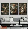 Pôsteres de Animais: Raposa, Coelho, Veado Conjunto Decorativo de Três Peças, Mais Vendido da Amazon Adequado para Decoração de Sala de Estar