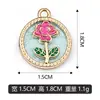 Flor Placa Única Lote Misto Pingentes Transfronteiriços Charms Pulseiras Colares Acessórios de Joias DIY Venda Direta do Fabricante